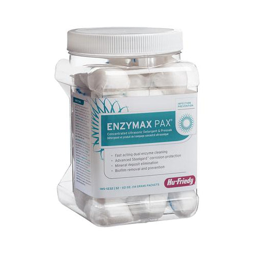 Hu-Friedy IMS-1232 Enzymax Ultrasonic Powder Packets 32 Makes 32 Gallons Hu-Friedy IMS-1232 Enzymax Ultrasonic Powder Packets 32 Makes 32 Gallons